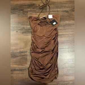 Backless Brown dress